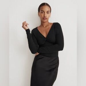 Madewell Twist-Front Long-Sleeve Tee